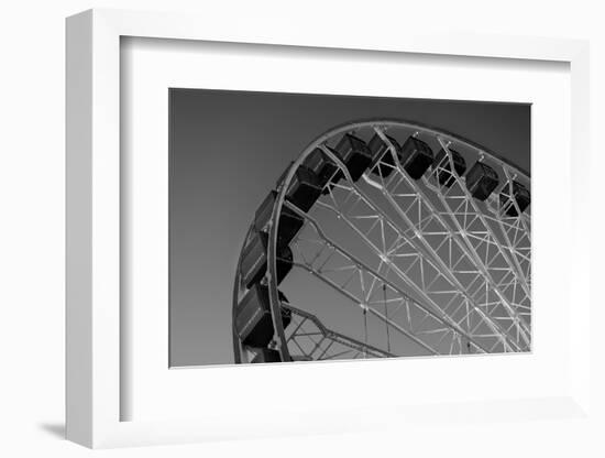 Navy Pier Ferris Wheel Chicago B W-Steve Gadomski-Framed Photographic Print