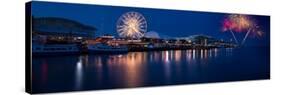 Navy Pier Fireworks Chicago I L-Steve Gadomski-Stretched Canvas