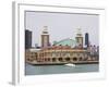 Navy Pier from Lake Michigan, Chicago, Illinois, United States of America, North America-Amanda Hall-Framed Photographic Print