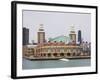 Navy Pier from Lake Michigan, Chicago, Illinois, United States of America, North America-Amanda Hall-Framed Photographic Print