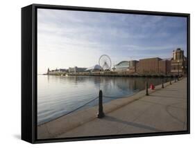 Navy Pier, Lake Michigan, Chicago, Illinois, United States of America, North America-Amanda Hall-Framed Stretched Canvas