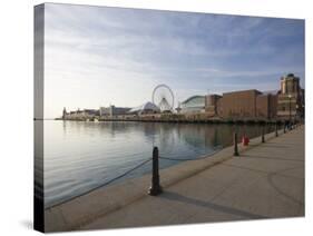Navy Pier, Lake Michigan, Chicago, Illinois, United States of America, North America-Amanda Hall-Stretched Canvas