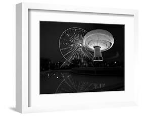 Navy Pier Nights Chicago BW-Steve Gadomski-Framed Photographic Print