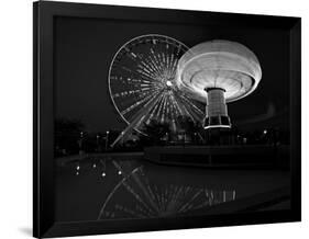 Navy Pier Nights Chicago BW-Steve Gadomski-Framed Photographic Print