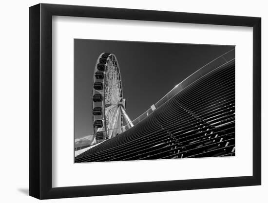 Navy Pier Wheel Chicago B W-Steve Gadomski-Framed Photographic Print