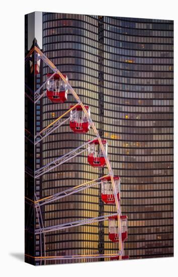 Navy Pier Wheel Chicago-Steve Gadomski-Stretched Canvas