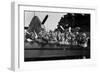 Navy Pilots Celebrate on the USS Lexington-null-Framed Photo