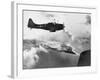 Navy Plane Preparing to Dive Bomb-null-Framed Photographic Print