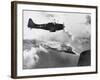 Navy Plane Preparing to Dive Bomb-null-Framed Photographic Print