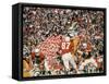 Navy QB Roger Staubach in Action Against University of Texas at the Cotton Bowl-George Silk-Framed Stretched Canvas