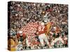 Navy QB Roger Staubach in Action Against University of Texas at the Cotton Bowl-George Silk-Stretched Canvas