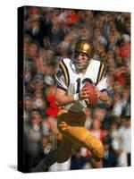 Navy QB Roger Staubach in Action Against University of Texas at the Cotton Bowl-George Silk-Stretched Canvas