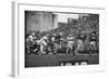 Navy Quaterback, George Welsh, Reaching Out to Complete Pass, During Army-Navy Game-John Dominis-Framed Photographic Print