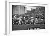 Navy Quaterback, George Welsh, Reaching Out to Complete Pass, During Army-Navy Game-John Dominis-Framed Photographic Print