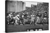 Navy Quaterback, George Welsh, Reaching Out to Complete Pass, During Army-Navy Game-John Dominis-Stretched Canvas