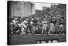 Navy Quaterback, George Welsh, Reaching Out to Complete Pass, During Army-Navy Game-John Dominis-Stretched Canvas