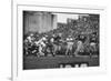 Navy Quaterback, George Welsh, Reaching Out to Complete Pass, During Army-Navy Game-John Dominis-Framed Photographic Print