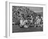 Navy Quaterback, George Welsh, Trying to Recover from Being Tackled, During Army-Navy Game-John Dominis-Framed Photographic Print