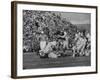 Navy Quaterback, George Welsh, Trying to Recover from Being Tackled, During Army-Navy Game-John Dominis-Framed Photographic Print