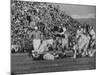 Navy Quaterback, George Welsh, Trying to Recover from Being Tackled, During Army-Navy Game-John Dominis-Mounted Photographic Print