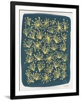 Navy Queen Anne Lace-Cat Coquillette-Framed Art Print