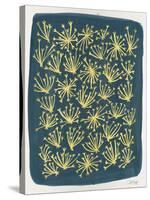 Navy Queen Anne Lace-Cat Coquillette-Stretched Canvas