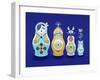 Navy Russian Dolls-Cat Coquillette-Framed Giclee Print