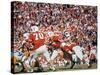 Navy's Quarterback Roger Staubach in Action Vs. Texas U-George Silk-Stretched Canvas