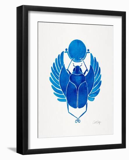 Navy Scarab-Cat Coquillette-Framed Art Print