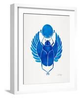 Navy Scarab-Cat Coquillette-Framed Art Print