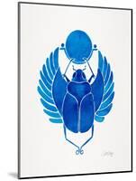 Navy Scarab-Cat Coquillette-Mounted Art Print