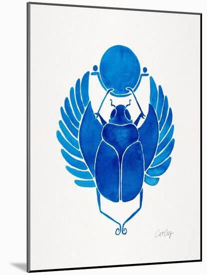 Navy Scarab-Cat Coquillette-Mounted Art Print