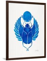 Navy Scarab-Cat Coquillette-Framed Art Print