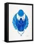 Navy Scarab-Cat Coquillette-Framed Stretched Canvas