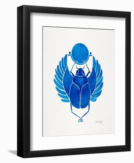 Navy Scarab-Cat Coquillette-Framed Art Print