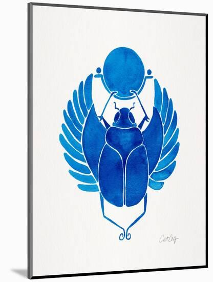 Navy Scarab-Cat Coquillette-Mounted Art Print