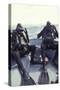 Navy Seals Combat Swimmers Donn their Equipment in a Utility Boat-Stocktrek Images-Stretched Canvas