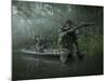 Navy SEALs Navigate the Waters in a Folding Kayak During Jungle Warfare Operations-Stocktrek Images-Mounted Photographic Print