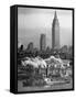 Navy Ship Sailing Through the Harbor During the Navy Day Parade-William C^ Shrout-Framed Stretched Canvas