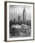 Navy Ship Sailing Through the Harbor During the Navy Day Parade-William C^ Shrout-Framed Photographic Print