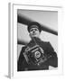 Navy Soldier Holding Camera-George Strock-Framed Photographic Print