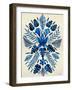 Navy Tropical Symmetry-Cat Coquillette-Framed Art Print