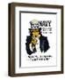 Navy! Uncle Sam is Calling You, c.1917-null-Framed Premium Giclee Print