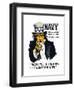 Navy! Uncle Sam is Calling You, c.1917-null-Framed Premium Giclee Print