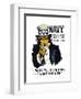 Navy! Uncle Sam is Calling You, c.1917-null-Framed Premium Giclee Print