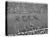 Navy vs. Notre Dame Football Game Half Time Tribute to its Legendary Coach, the Late Knute Rockne-Frank Scherschel-Stretched Canvas