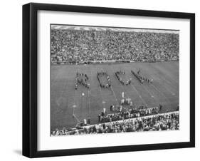 Navy vs. Notre Dame Football Game Half Time Tribute to its Legendary Coach, the Late Knute Rockne-Frank Scherschel-Framed Photographic Print