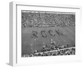 Navy vs. Notre Dame Football Game Half Time Tribute to its Legendary Coach, the Late Knute Rockne-Frank Scherschel-Framed Photographic Print