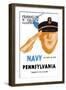 Navy vs. Pennslyvania-null-Framed Art Print