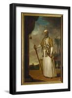 Nawab of Arcot and the Carnatic, India-Tilly Kettle-Framed Premium Giclee Print